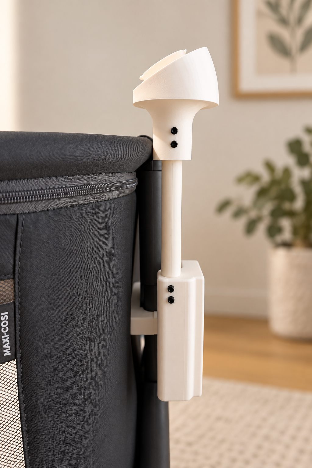 Baby Monitor Holder for Maxi-Cosi Tori Co-sleeper – 30° Holder for See Pro / See 2 Pro & Plus