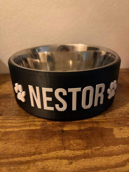 Gepersonaliseerde honden eet-drinkbak