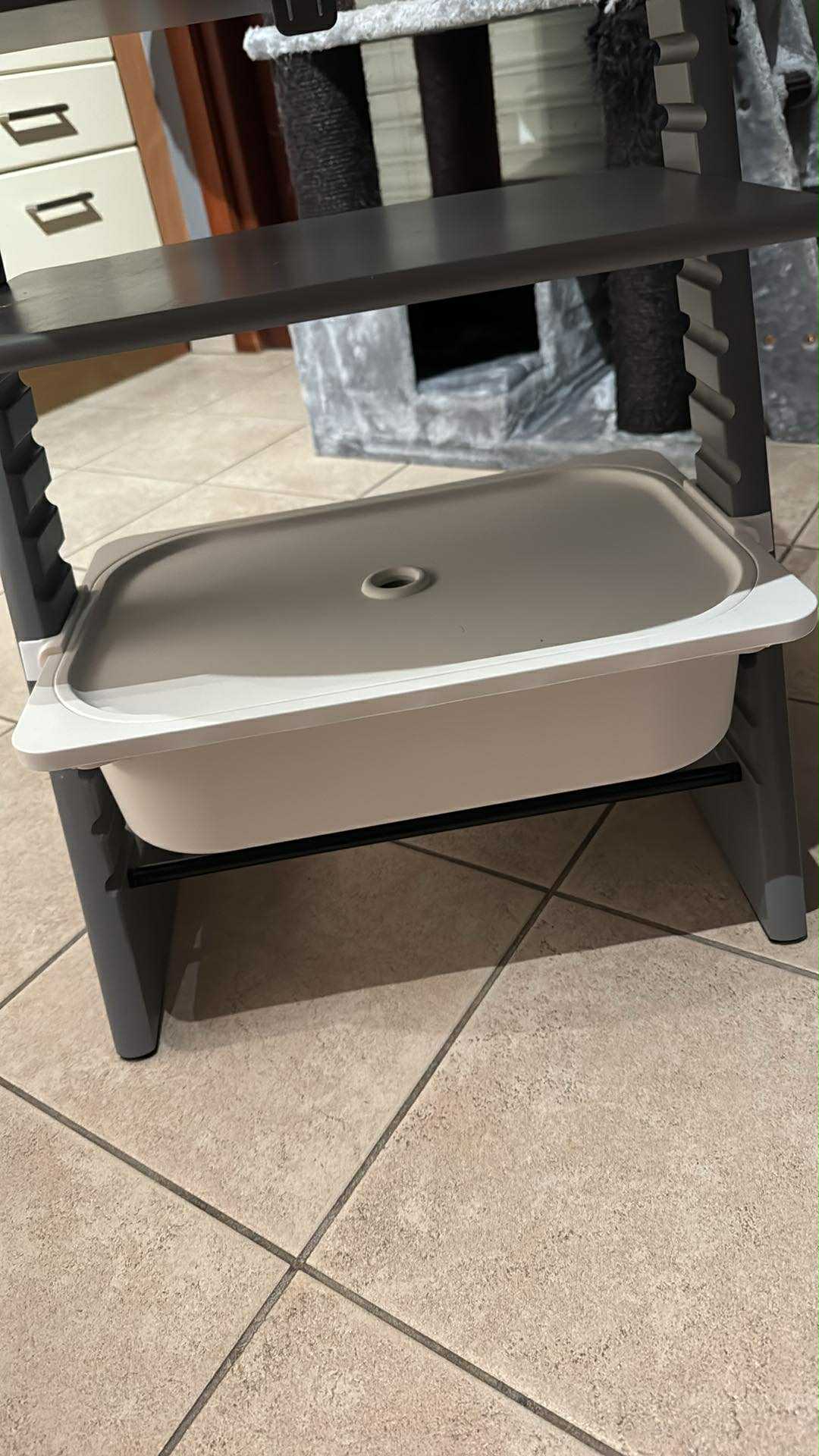 3D-geprinte adapter voor Stokke Tripp Trapp | Geschikt voor IKEA Trofast bak | Kinderstoel accessoire | Opbergbak houder | Duurzame 3D print